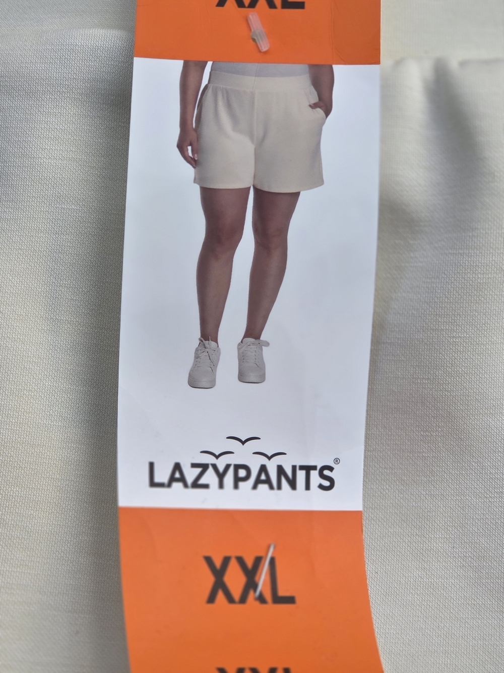 Lazypants High-Waist Cream Women's Casual Shorts